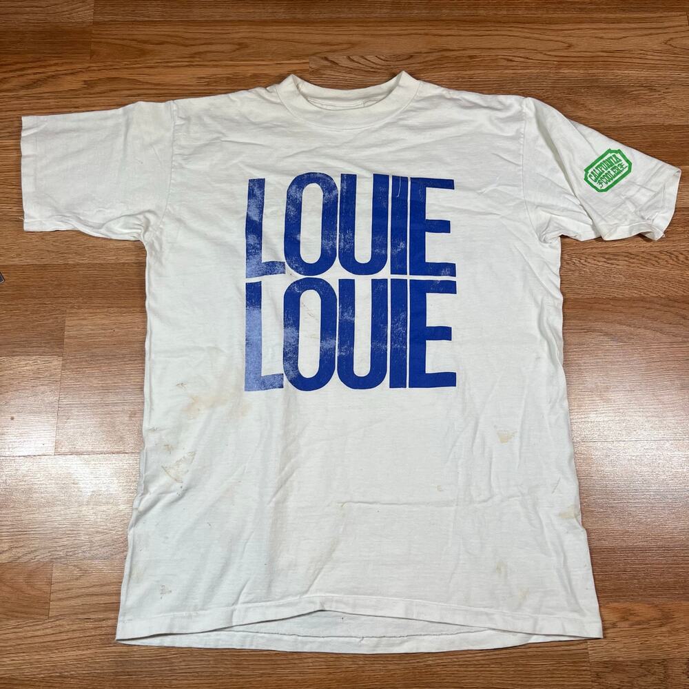Vintage The Kingsmen Louie Louie White T Shirt Mens Sz XL Preowned Single Stitch